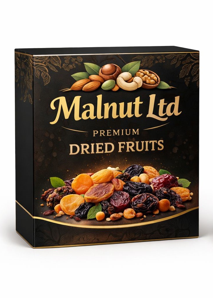 Dried fruits packed for bulk wholesale distribution